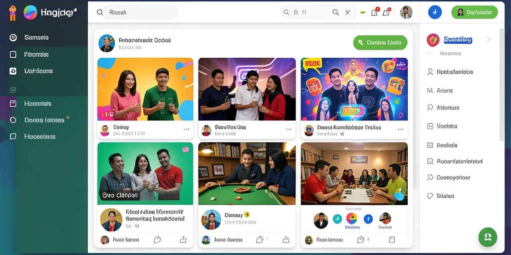 Tampilan antarmuka pengguna yang menawan.