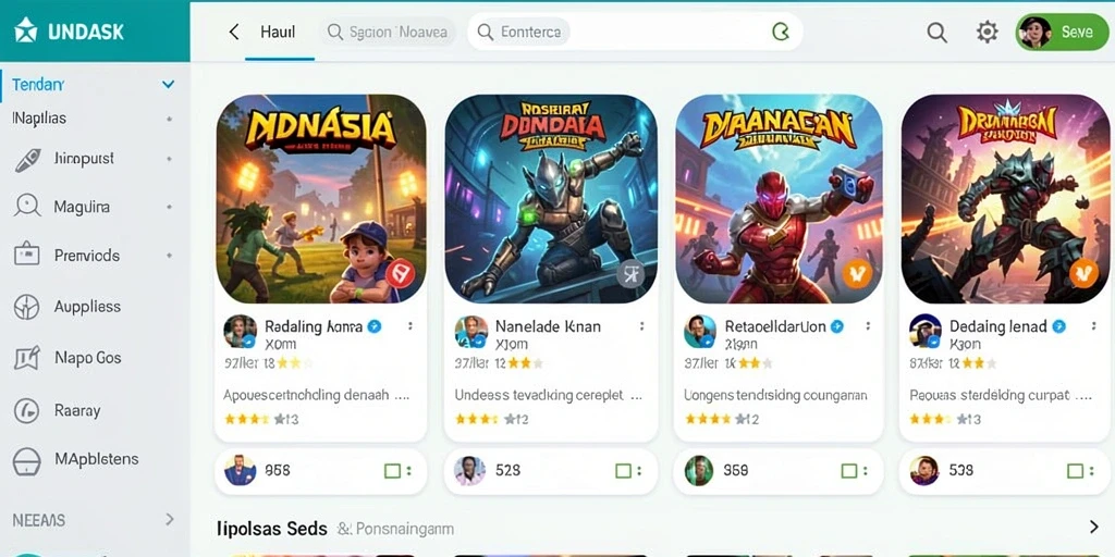 Menampilkan tampilan awal permainan dengan grafis menakjubkan.