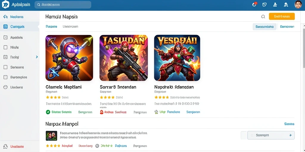 Tampilan utama yang menarik dan user-friendly.