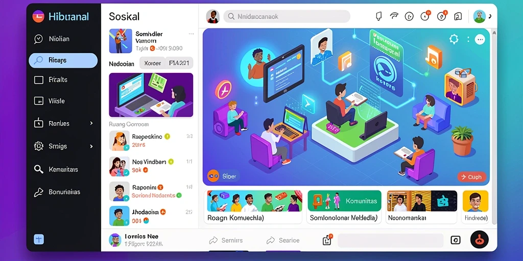 Menampilkan karakter utama dalam aksi seru.