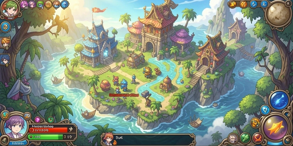 Tampilan awal game dengan karakter samurai yang kuat.