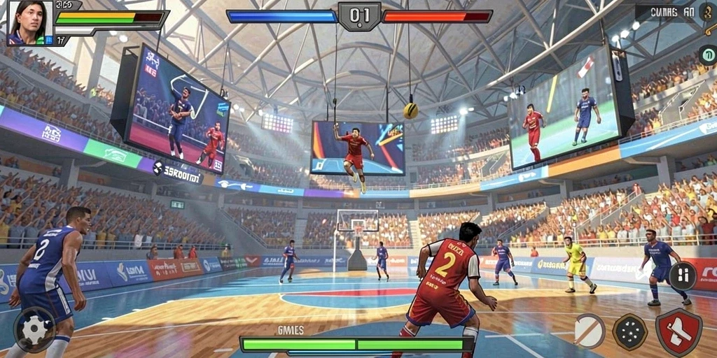 Tampilan awal permainan yang menarik dan interaktif.